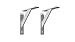 Produktbild Regalträger Wand Regal Halterungen Metall Aluminium Deko Regal Halterung 3-teilige Winkel Unterstützung Wandkonsole Schwerlastträger Regalstützen 2 Stück System Für Regale (180mm, Alu)