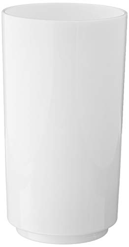 Drinique Tall Unbreakable Highball Glasses (Set Of 4) 14Oz Reusable, Shatterproof, Tritan Plastic Drinking Glasses - White #TOP13