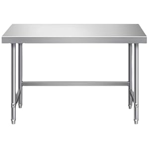 Yugxth Stół GSMZZJJFF-80x60x80CM ze Stali Nierdzewnej