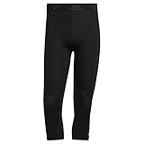 Taille élastique confortable adidas Men\'s Standard Techfit 3/4 Tights, Black, X-Large