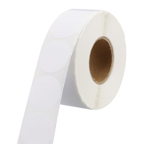 Autocollants ronds blancs 2,5 cm pour sécuriser l'étiquetage de vos boîtes et documents
