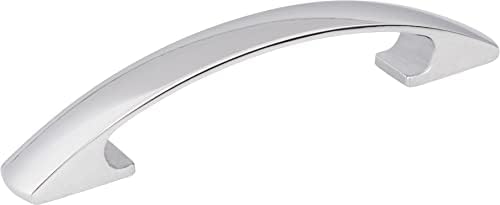 Elements 771-96SN Strickland Collection 96mm Center Square Cabinet Pull, Satin Nickel Finish