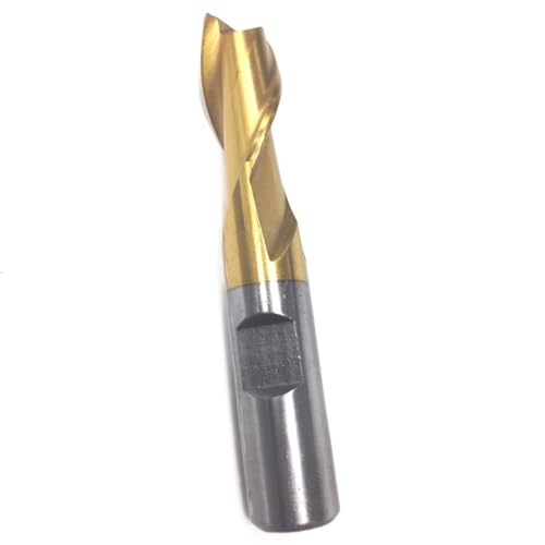 Image of HHIP 5826-0626 5 /8 x 5 /8 inch TiN 2 Flute High Speed Steel Single End Center Cut End Mill