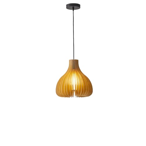 Lampe suspendue en bois E27 pour sublimer un salon sombre