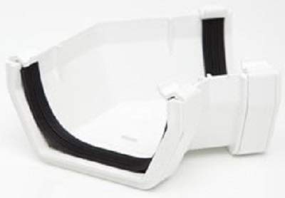 POLYPIPE RS204 White 135 Degree Angle for 112 x 65mm Square guttering System