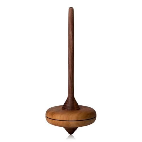 Ali Spinning Top by Mader Kreiselmanufaktur - Handmade in Austria From Walnut and Cherry, 18cm, Adult Collectible Top, 14+