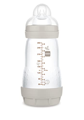 Mamadeira MAM Anticólica - Easy Start - Starter Set - Mamadeiras 130ml e 260ml - Neutra Cinza