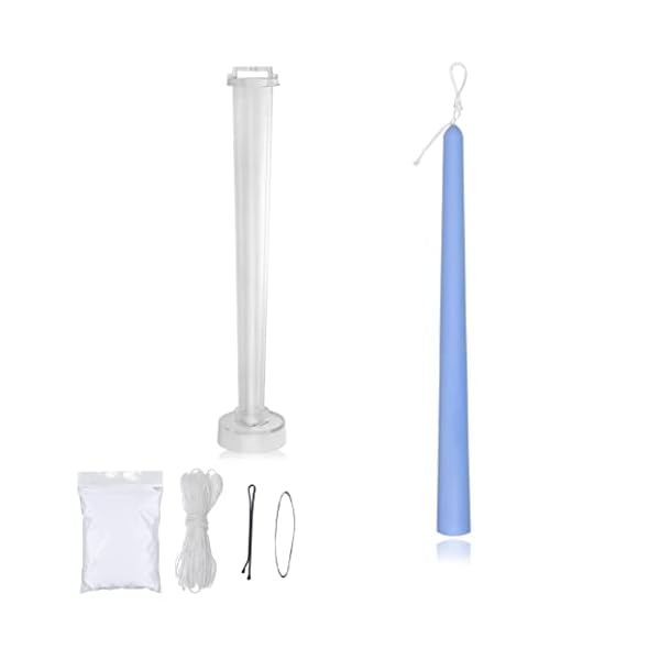 MILIVIXAY Kerzenformen aus langlebigem Kunststoff fÃ¼r die Herstellung von Kerzen, klassische hohe Kegelform, HÃ¶he: 25 cm, Durchmesser oben: 1,3 cm, Durchmesser unten: 2,2 cm.