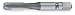 Spiral Point Tap, Plug, Steam Oxide, M2x0.4