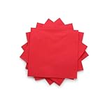 Concession Essentials Red 2 Ply Premium Label Cocktail Beverage Napkin. Pack of 100 Count....