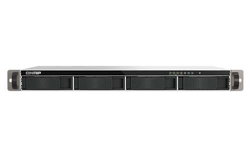 QNAP TS-433eU-US Compact 1U Short-Depth rackmount 2.5GbE NAS, Affordable Edge Storage with NPU Acceleration (Diskless)