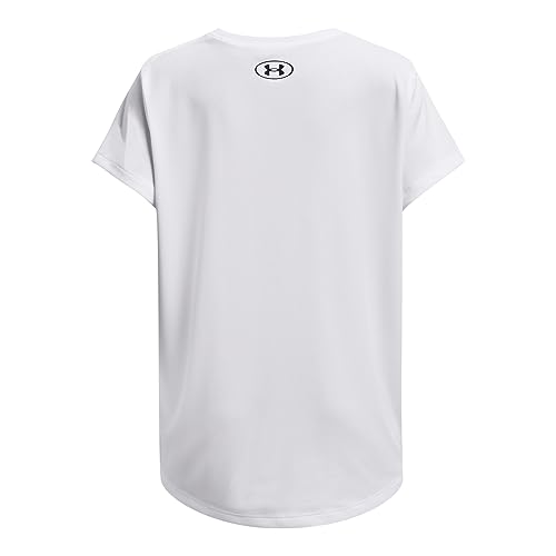 Under Armour Girls Tech Solid Print Big Logo Short Sleeve Crew2