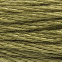 Image of DMC 117-3012 Six Strand Embroidery Cotton Floss, Medium Khaki Green, 8.7-Yard