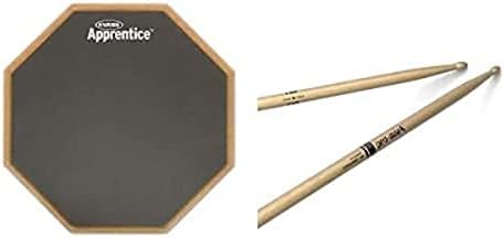 Evans RF12D RealFeel - Drum Practice Pad - Drum Pad - Drummer Practice Pad - Gum Rubber & Neoprene, 2 Sided, 12 Inch, Gray