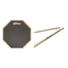 Evans ARF7GM RealFeel Apprentice Pad has 7 inch single sided pad with thin gum rubber and 8mm threaded insert RealFeel Apprentice Pad has Gum rubber surface for a realistic rebound Pro Mark TX5AW - 5A Wood Tip Drumsticks are made from American Hickor...