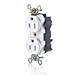 Leviton MT562-S BR LEV-LOK TR DUP REC Slim 15A125V
