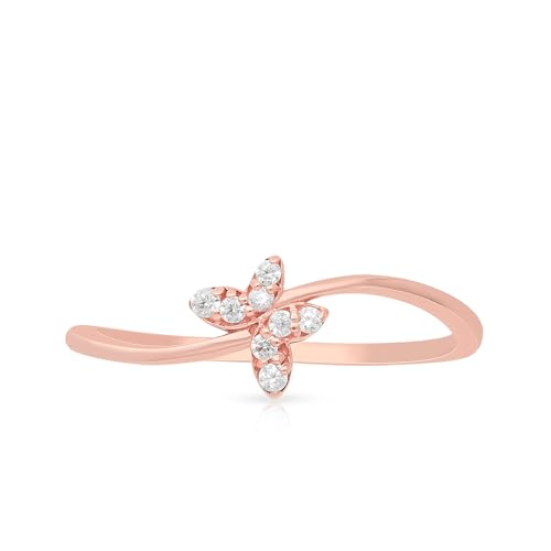 Image of Malabar Gold & Diamonds 18k (750) BIS hallmark Rose Gold Ring for Women, Casual Ring