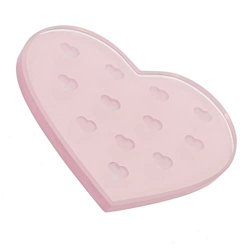 PLAFOPE まげエクステ グルーホルダーパレット ガラス製 ハート型 グループレート まげ移植 ツール サロン サプライ