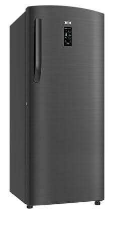 Image of IFB 206 L 4 Star Direct-Cool Single Door Refrigerator with Advanced Inverter Compressor, Converti-Cool, Copper Boost, Digital Display (Metal Black, Advance-Cool Plus IFBDC-2324IKSU)