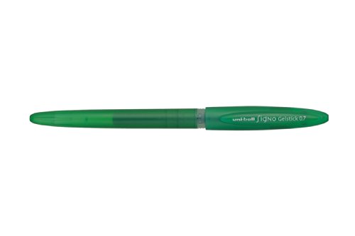 Stylo rollers encre gel Uni-Ball Signo Gelstick UM-170 vert écriture fine bureau