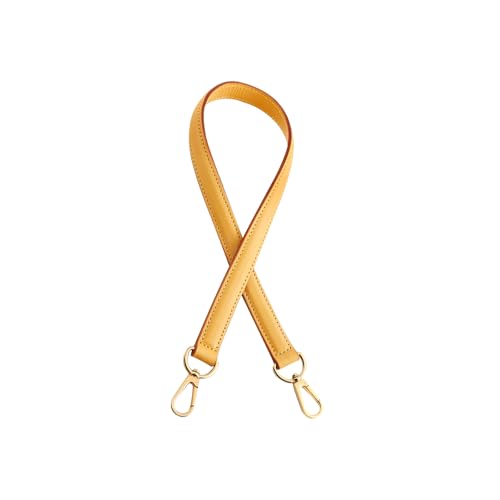 Image of Genuine Vachetta Leather Shoulder Bag Strap Replacement for Graceful Tote Bag(BEESWAX-Width:0.7in&Length:27.5in)