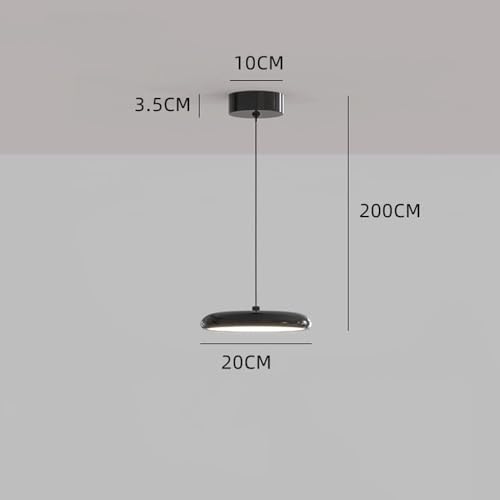 Lámpara colgante de estilo rústico moderno negra para techo con iluminación ajustable de comedor 8