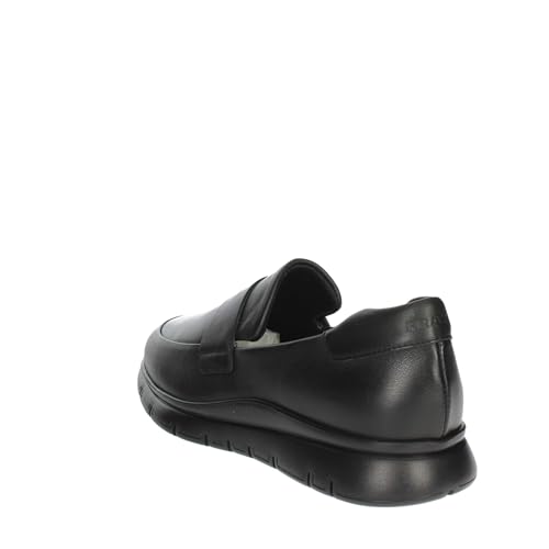 Mocasines de piel Frau 09N5 XL para hombre en color negro con plantilla confort 2