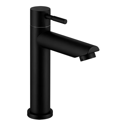 Torneira de Luxo Linha Premium para Banheiro e Lavabo – Aço Inox 304 Design Alto Padrão, 1/4 de Volta Durável e Sofisticada (Preta)