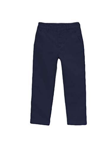 Boy's Uniform Twill Pants Flat Front Pants