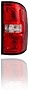 Tail Light Assembly - Eagle Eye Compatible/Replacement for '14-15 GMC Sierra 1500 Pickup, 15-15 Sierra/Denali 2500/3500 - With Single Rear Wheels, Chrome - Left Driver + Right Passenger Set - 23424737