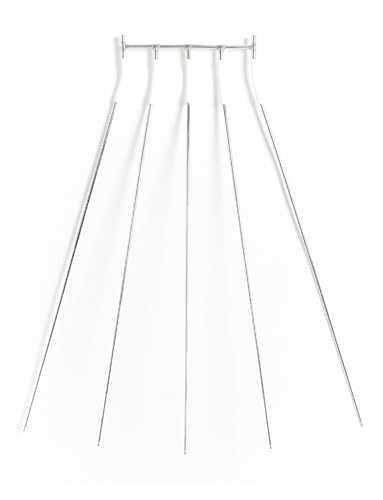 Maniquí con estructura metálica y percha ajustable para posicionamiento de faldas 2