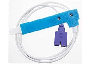 SHIV HEALTHCARE Nellcor compatible disposable SpO2 sensor cable probe Velcro type for Neonatal (Single use)-picture-30