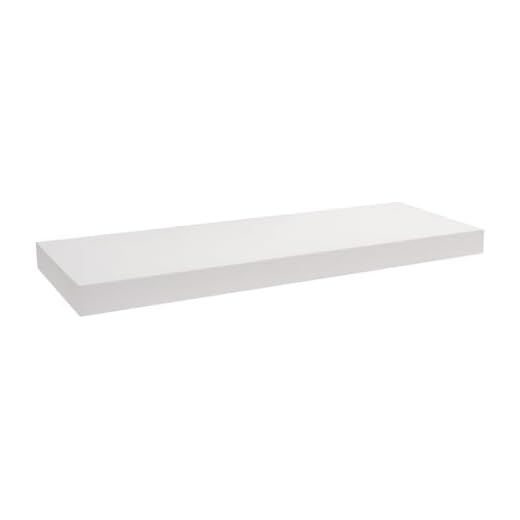 Velano - Bücherregal Wand - Wandregal 59,5x23,5 cm - Regal - Schweberegal - Hängeregal - Regalbrett - Weiß - Küchenregal - Bücherregal Kinder - Deko Wohnzimmer - Gewürzregal