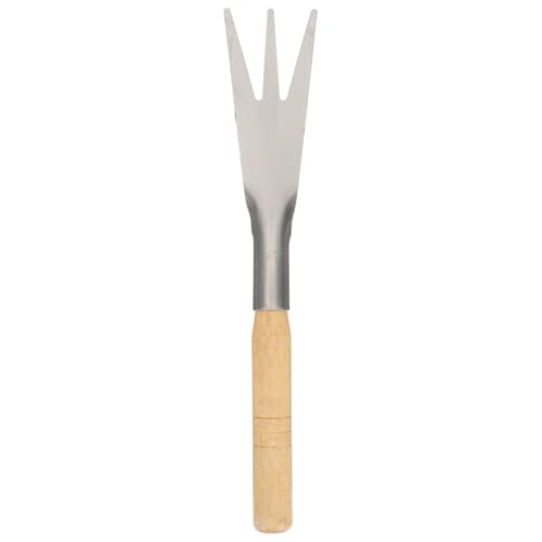 jojofuny Paleta de Jardín de Metal Tres Dientes Pala Dentada Manual para Jardinería Herramienta Resistente para Trasplantar y Verduras y Flores Mango Ergonómico 1 Unidad