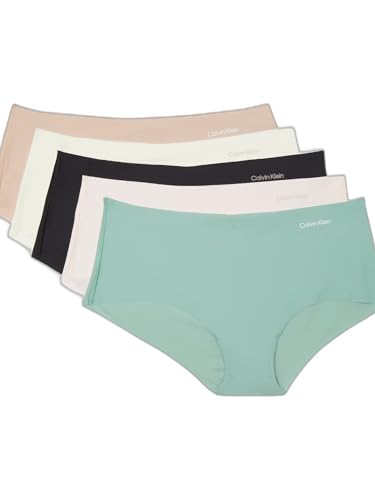 Image of Calvin Klein womens Invisibles Seamless Hipster Panties, Multipack
