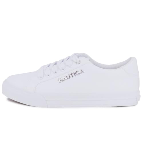 Nautica Women's Fashion Court Sneakers - Lace-Up Casual Tennis Shoes for Ladies2