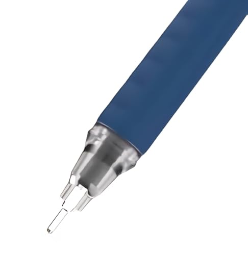 Image of Doms INXON Ballpen 0.7mm Needle Tip-Blue Ink-Pack of 30| Soft Rubberized Grip For Comfortable Grip| ULV Ink Technology For Break-Free & Smooth Writing