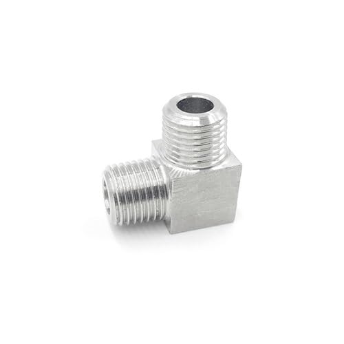 Codo de 90 grados inoxidable 304 con rosca BSP macho de alta resistencia