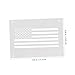 Angoily 4pcs American Element Design Stencil for Wall Art USA Flag Heart Flag and Continental Map Patterns Easy to Use Painting Tool for Home Decor