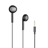 MAS CARNEY 有線イヤホンマイク付きWH9, ヘッドホン 有線with Mic、3.5mm イヤホンApple iPhone 5 6、Sony、Panasonic、Xiaomi Redmi、Oppo、 Samsung Galaxy 対応