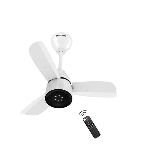 Image of atomberg Renesa Enzel 600mm BLDC Ceiling Fan with Remote | BEE 5 star | High Air Delivery | LED Speed Indicator | Low Noise | Sleek Design | Power Saving | 3 Year Warranty | Gloss White