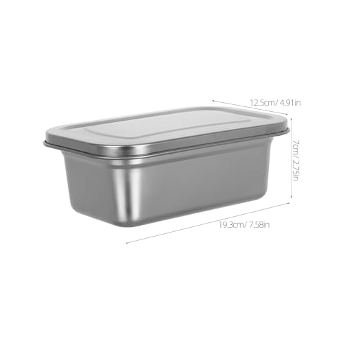 Homoyoyo 2pcs Stainless Steel Ice Cream Containers with Lids, 40 Oz Reusable Homemade Sorbet Ice Cream Storage Containers Gelato Keeper for Freezer and Kitchen Food Storage by Homoyoyo - Image 2