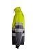 VELILLA Unisex Sudadera de Alta Visibilidad Bicolor Con cremallera Sweatshirt, Neongelb/Grau, L