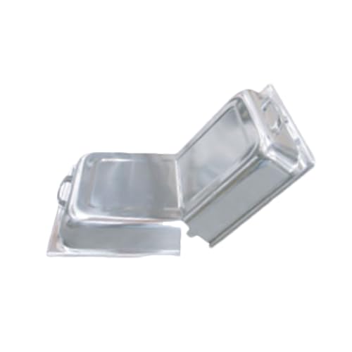 A-to-Z Supply SLRCF7100 Dome Cover, Rectangular, hinged, for Full Size 8 qt. chafers, Dual Sided Handles, Stainless Steel, Mirror-Finish