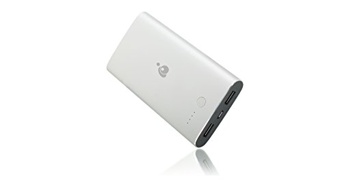 IOGEAR GearPower 10,000mAh, 2.1A + 1A Ultra Fast Charge Mobile Power Station with Micro USB/Lightning 2-in-1 Duolinq Charging Cable for Smartphones and Tablets, GMP10AL