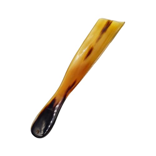 WESIEVYA Natürlicher Schuhanzieher aus Rinderhorn Langlebig und Leicht Praktisches Tragegerät zur Fersenerhöhung Ergonomisch für Herren und Damen für Zuhause Büro und Zufällige Farbe