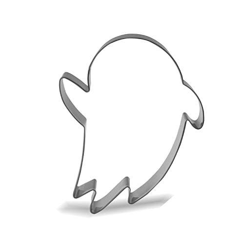Keewah Ghost Cookie Cutter, 4.7”, Stainless Steel