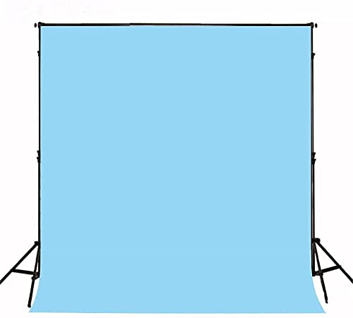 Image of HomeArt 8x12 Feet Sky Blue Backdrop for Decoration, Photography, Chroma Key Virtual Background Sheet for Photography Zoom Meeting, Cloth Curtain for Video Studio Streaming Gaming Photoshoot