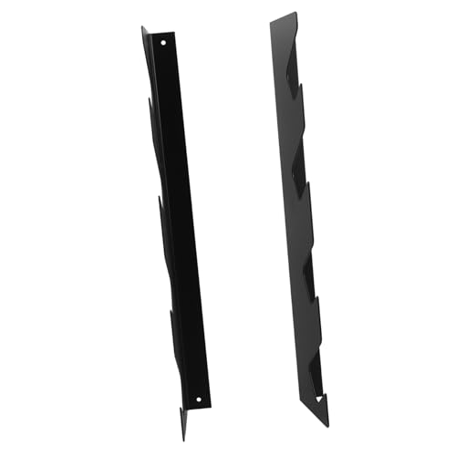 Cabilock 1 Pair Wall Mount Tool Shelf Metal Wall Tool Storage System Garden Tool Management Organization Rack Iron Tool Holder for Garage Workshop Black