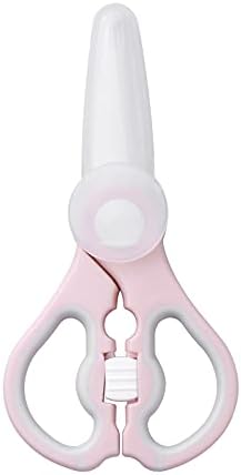 MINAGOO Ceramic Premium Portable Baby Food Scissors,Healthy Kitchen Shears,Children Safety Food Cutter, with Cover 2 PACK (Pink and Blue) MINAGOO Ceramic Premium Portable Baby Food Scissors,Healthy Kitchen Shears,Children Safety Food Cutter, with Cover 2 PACK (Pink and Blue)